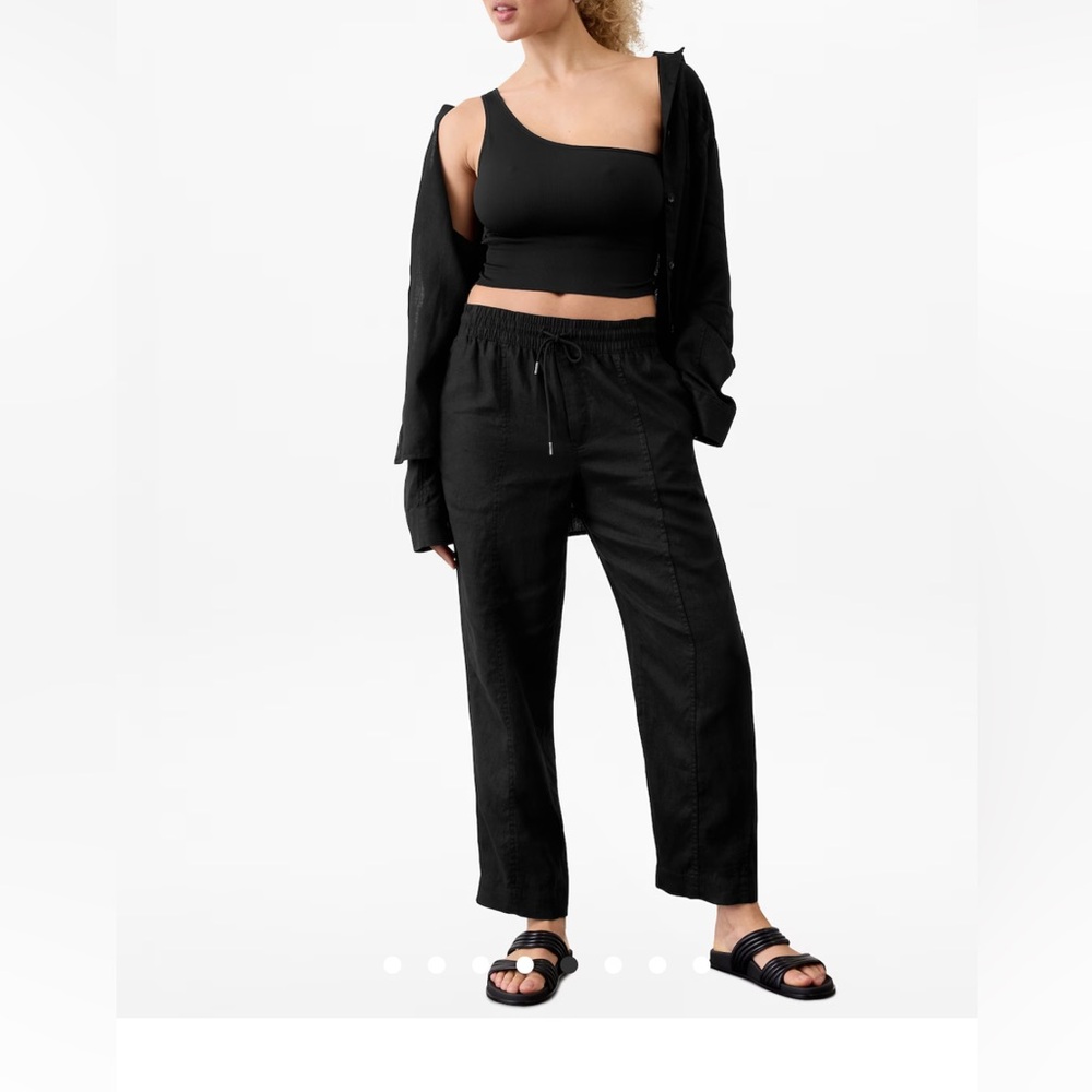 Athleta Retreat High Rise Linen Pants